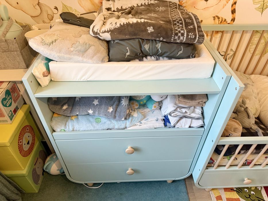 Set complet masa de infasat si patut turcoaz Ikea