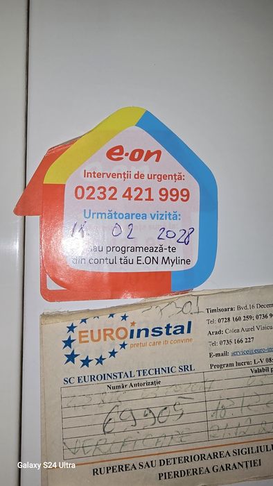 Vând centrala ariston încă funcțională doar ce i sa făcut verificarea