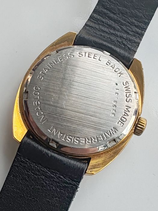Ceas Rodania Calendar Int Manuala 34x38 mm Funcționează excelent!
