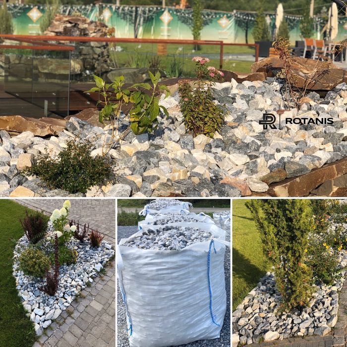 Piatra concasata ornamentala pentru gradina curte