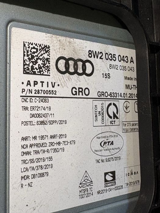 Audi A5 2019 година Mmi Gps навигация