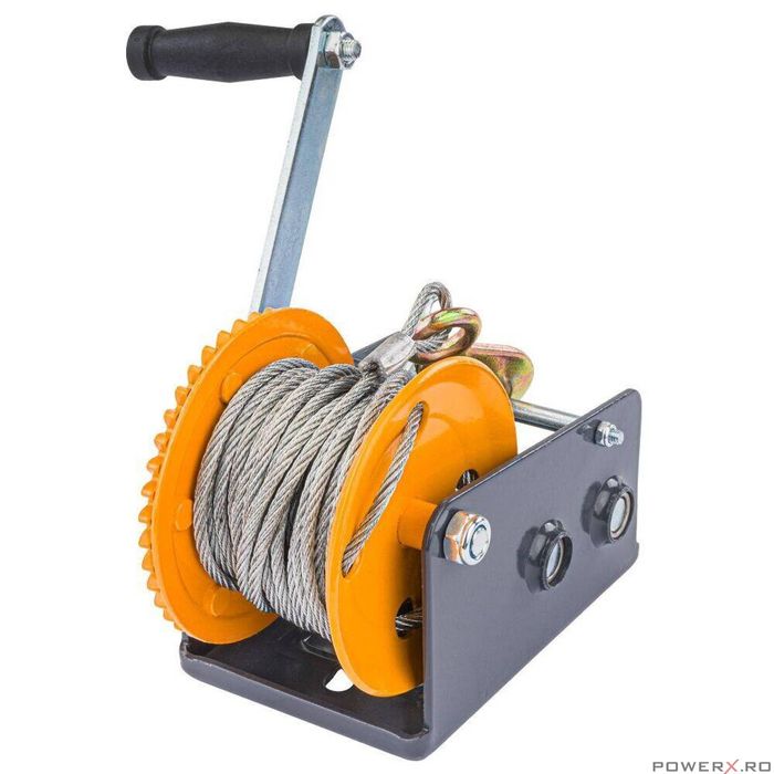 Troliu manual 1133 Kg, cu cablu 10m, Powermat