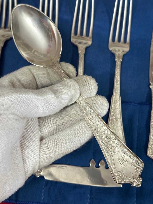 SET TACAMURI ARGINT 925 - 4p. - TIFFANY & CO - Persian Pattern - 1872!