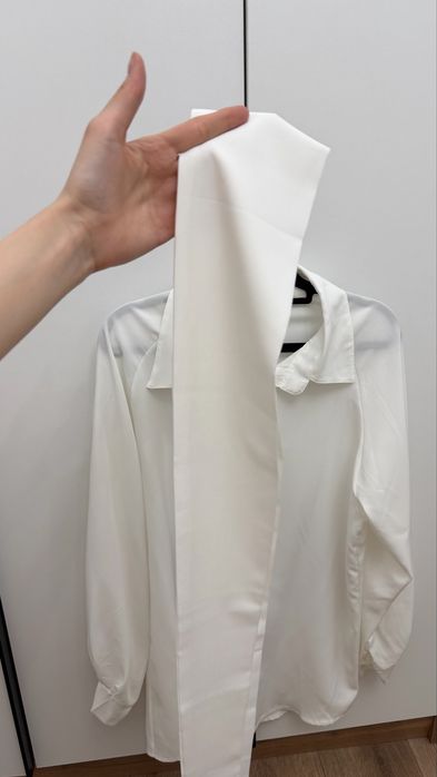 Рубашка платье с поясом