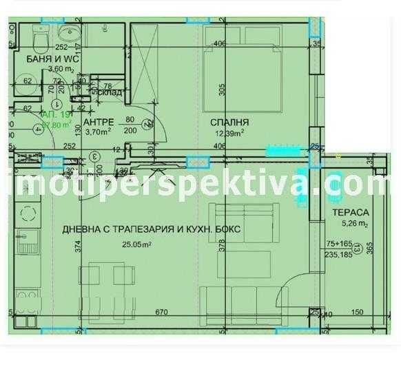 Продава се Двустаен апартамент в Пловдив, Христо Смирненски - 70 кв.м за 1386 €/кв.м - Снимка #7