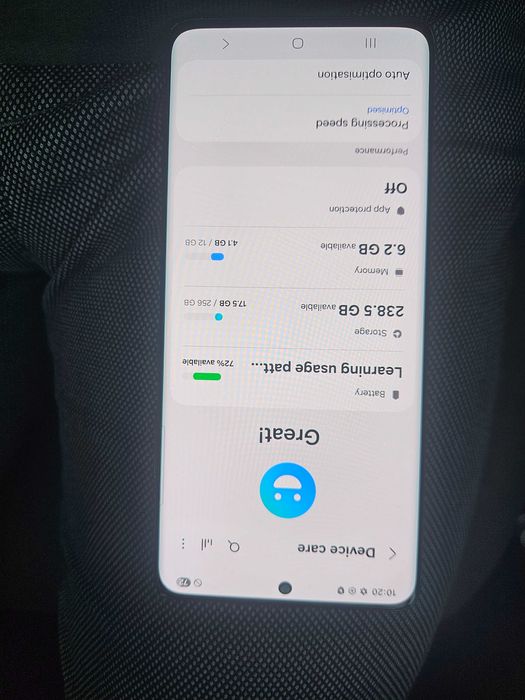 S21 ultra 256 GB 12GB Ram Display