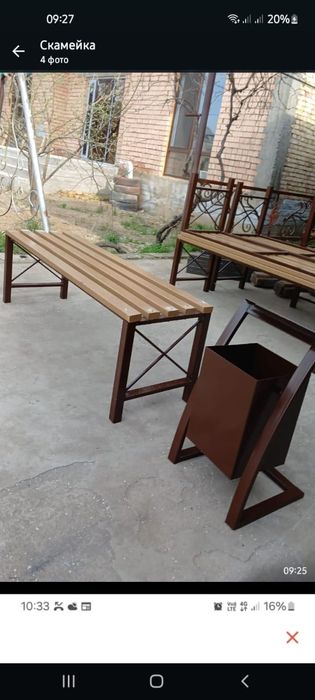 Скамейки уроно бесетки