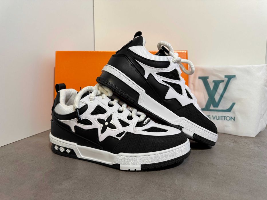 Adidasi Louis Vuitton Skate LV Black & White Nou - Full Box