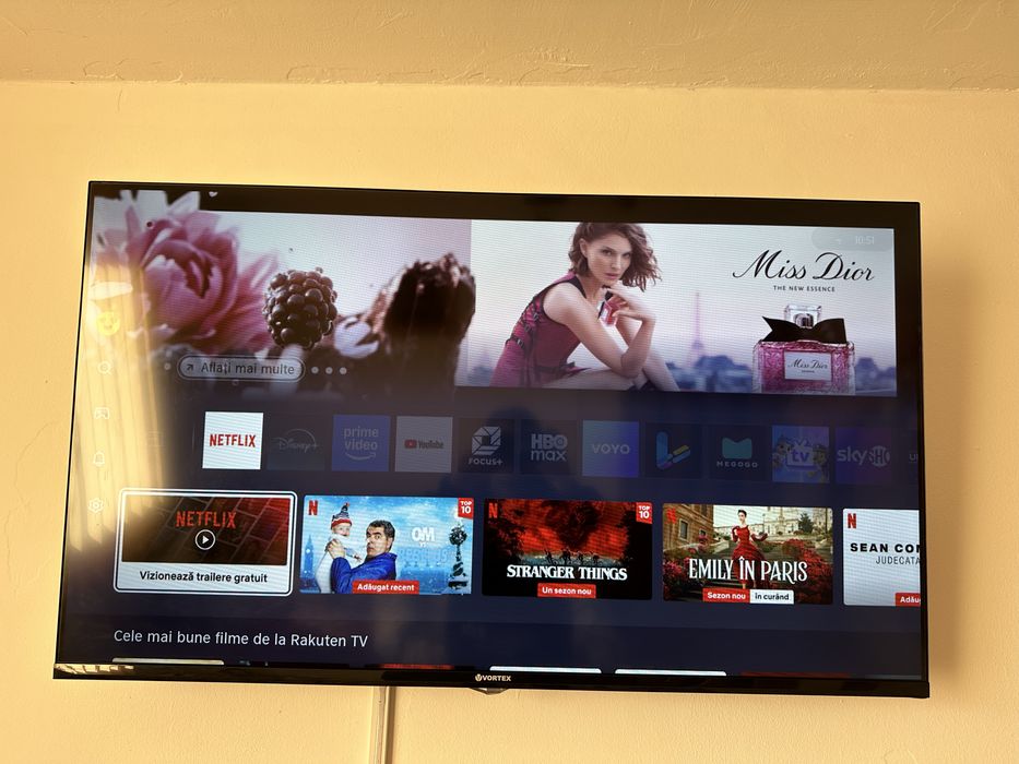 Televizor LED Smart VORTEX V43UHD401V, Ultra HD 4K, 109cm