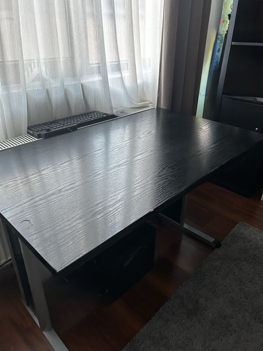 Birou Culoare Negru 115 cm