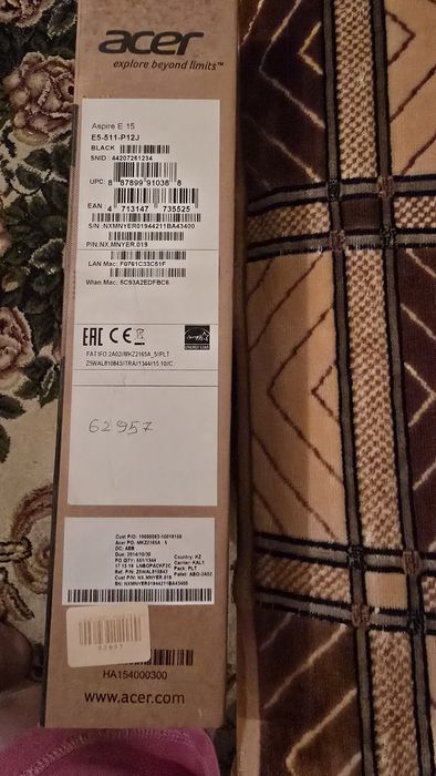 Ноутбук acer на запчасти.