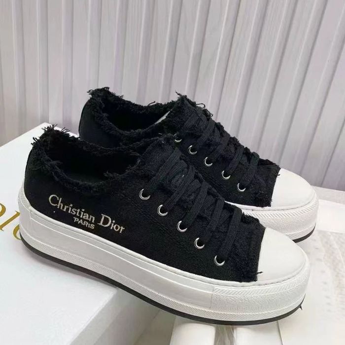 CD Walk'n'Dior Sneaker "Black Canvas with Gold Signature"