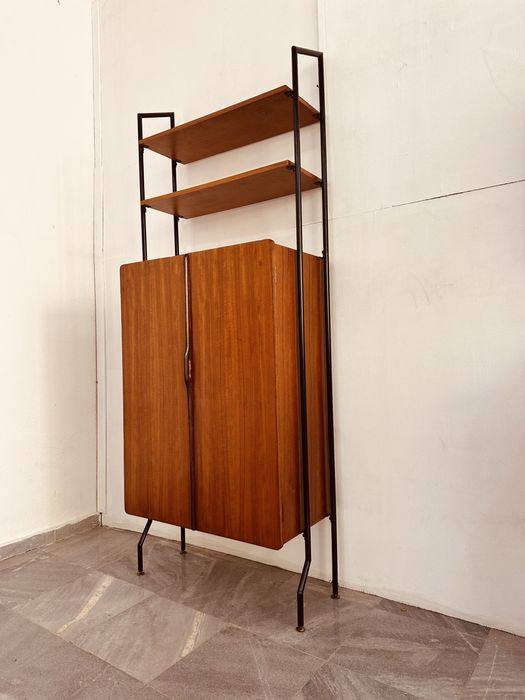 Винтидж италиански шкаф с етажерка – Mid Century (1960-те)