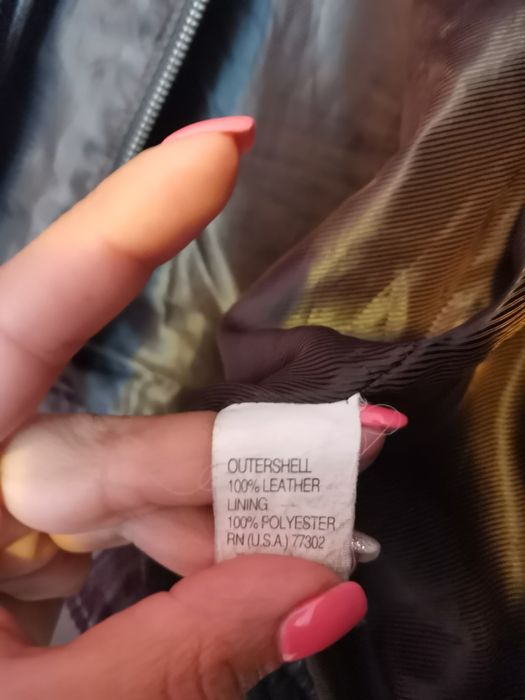 ZARA естествена кожа яке M L Л