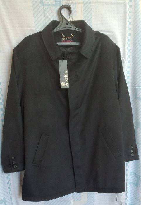 Мужская куртка сюртук турецкий кашемир тёмно синего цвета 60-62