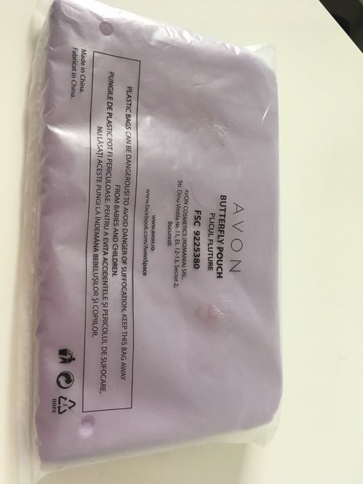 Geanta plic mov si verde