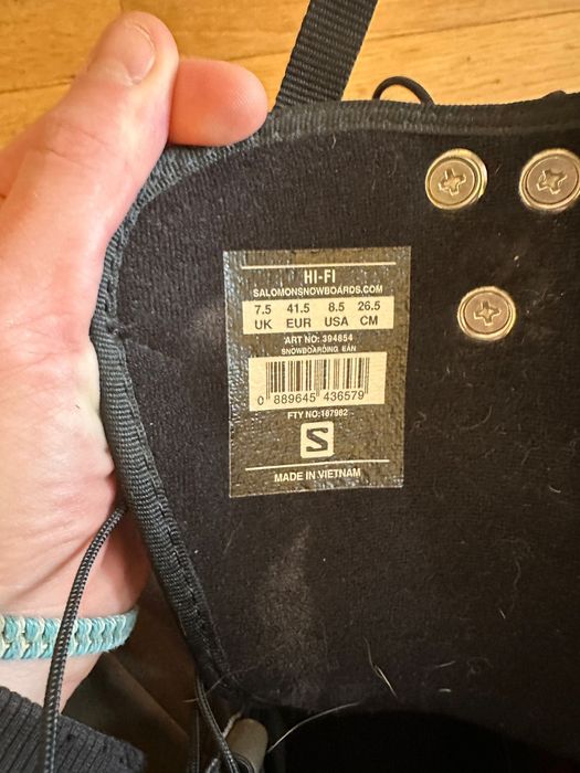 Snowboard Boots Salomon HI-FI Masura 41.5 Rigizi
