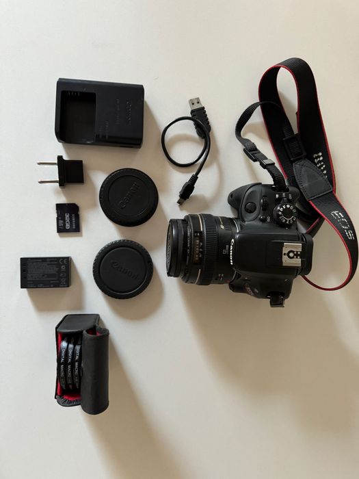 Фотоапарат Canon Rebel SL1 (100D) + обектив Canon EF 50mm f/1.4 USM