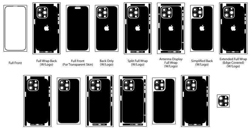 База лекал на все айфоны