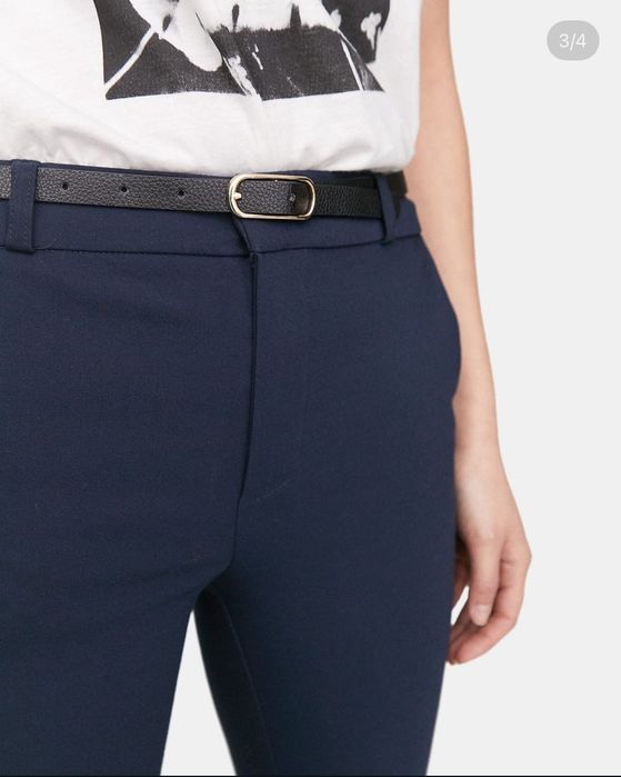 Панталон Stradivarius - тъмносин