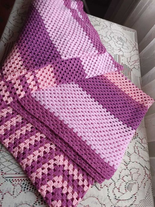 Pătură croșetată manual 2,35/2,35