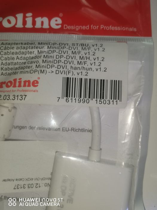 Adaptor mini displayport la dvi. 4k.roline.