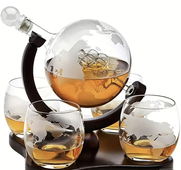 Идеалният подарък. Дикантер с 4 чаши