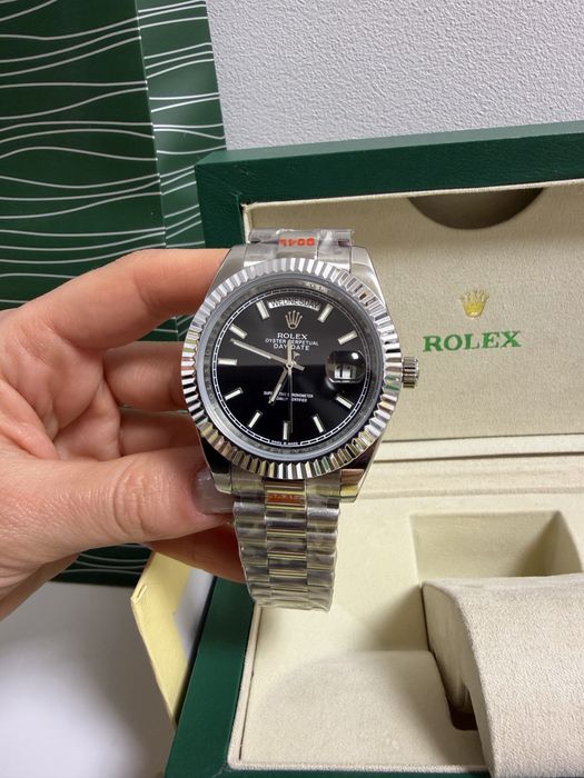 Ceas Rolex Day-Date/Silver/Black Dial