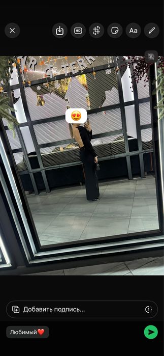 Вечернее платье черное