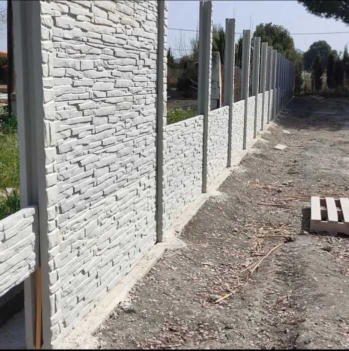 Gard din beton prefabricat. Transport, Montaj, pentru gradina