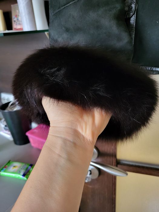 Кожено палто, късо, естествена кожа, размер S/M