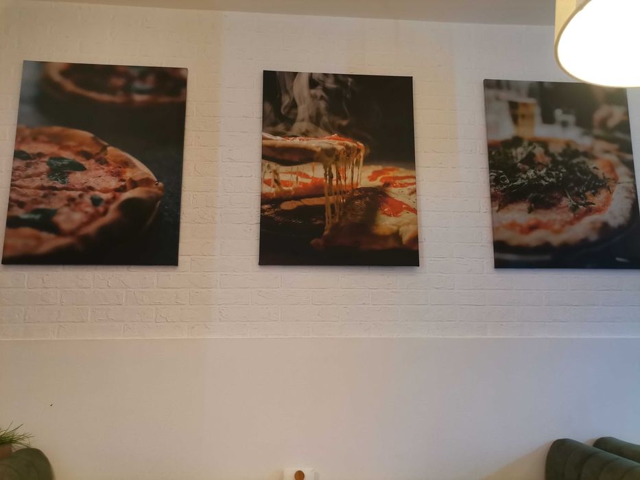 Картины 3 штуки Пицца