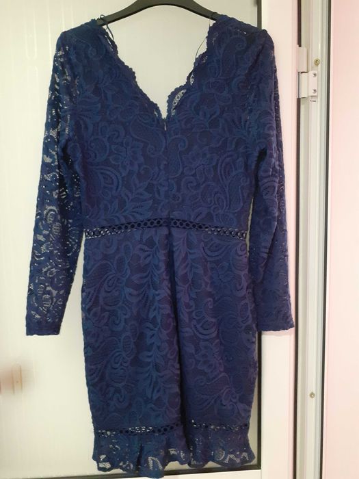 Rochie eleganta albastru din dantela