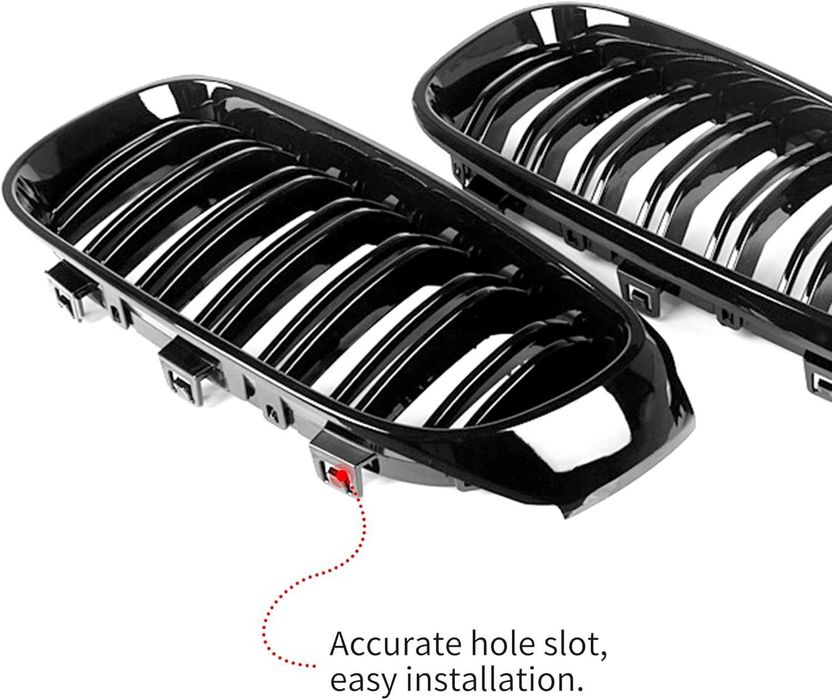 Решетки Бъбреци BMW БМВ GT 3 F34 Двойни Черен Гланц