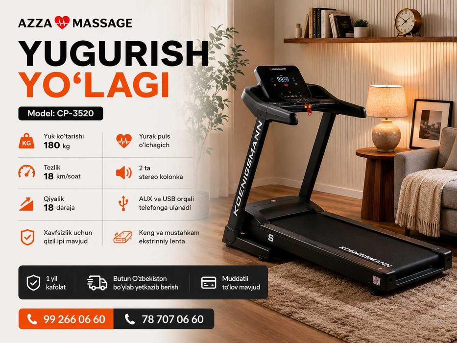 Uyingizda yugurish yo'lagi bilan o'z fitness zalingizni yarating