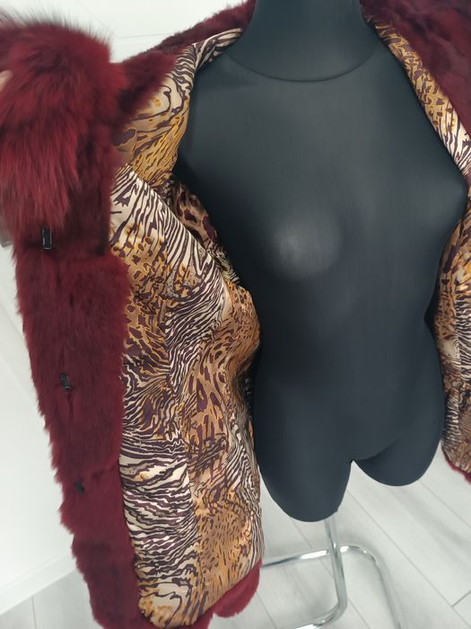 Blana naturala iepure și vulpe M L XL