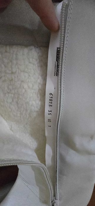 Сапоги кожанные белые Австрия