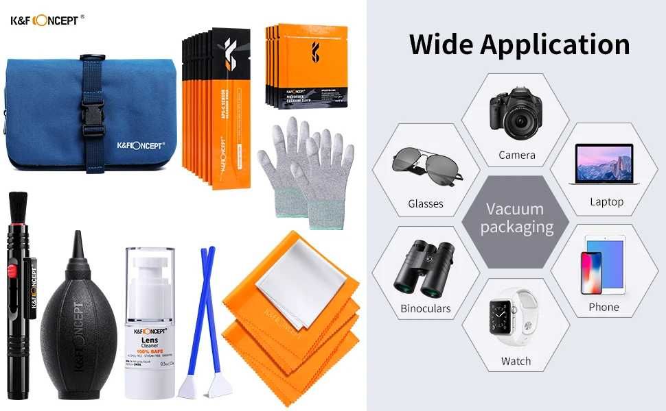 Полный набор для чистки фотоаппарата K&F CONCEPT 23-в-1