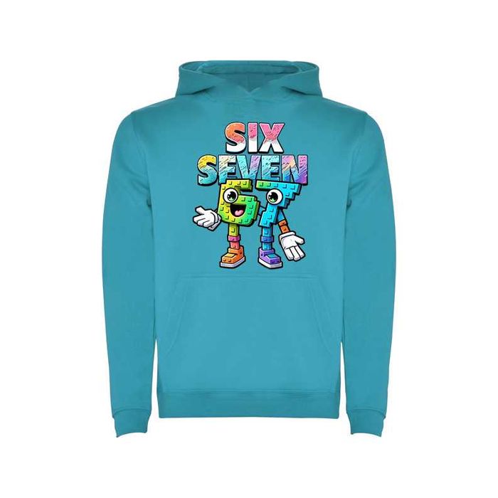 Детски суитчър с meme 6 7 six seven