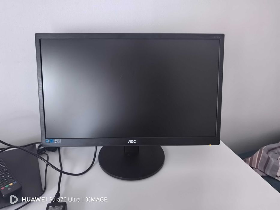 Monitor LED AOC 24", Wide, Full HD, DVI, Negru, E2470SWDA