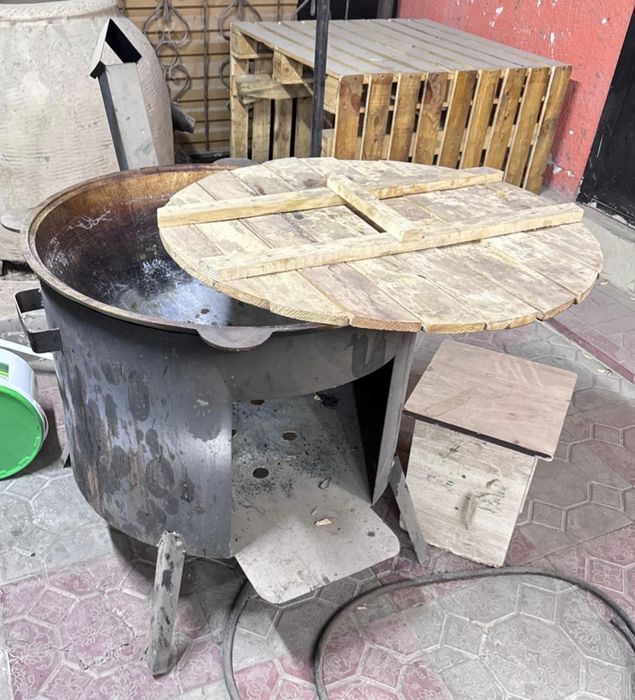 Казан печь горелка в комплекте