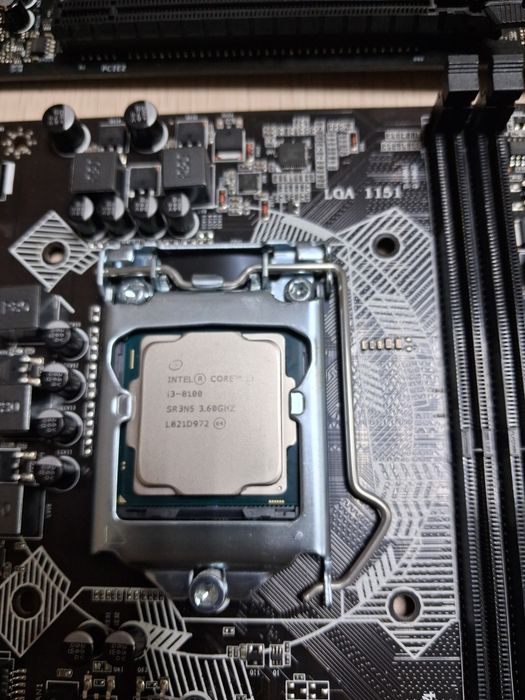 Комплект core i3 8100+плата h310
