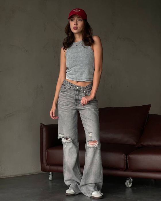 Джинсы женские рванки