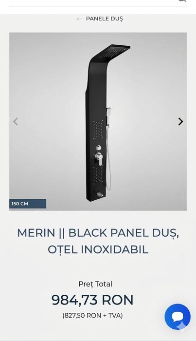 Vând panel de duș NOU- preț avantajos!