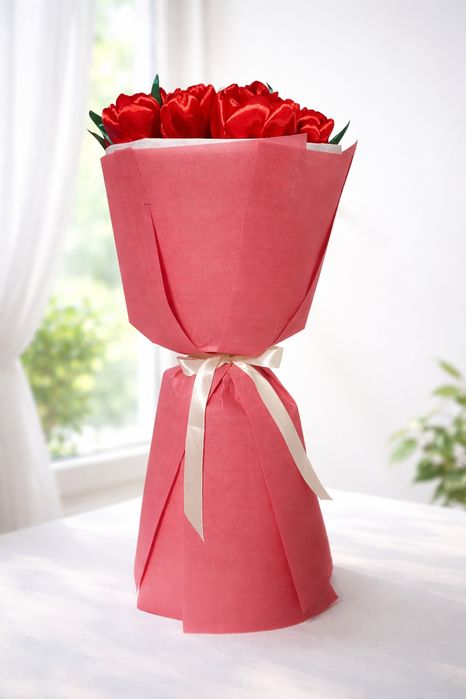 В наличии атласные розы тюльпаны