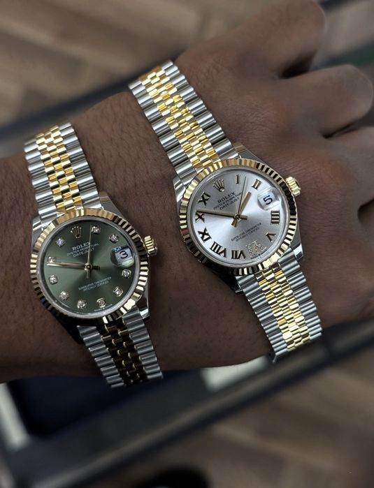 Rolex Date-Just 31 Olive Green Diamond Dial