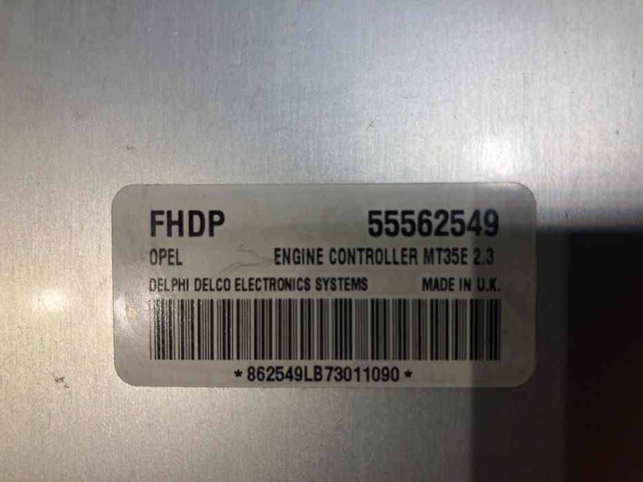 ECU Calculator motor Opel Astra H 1.6 55562549 FHDP Z16XEP MT35E 2.3