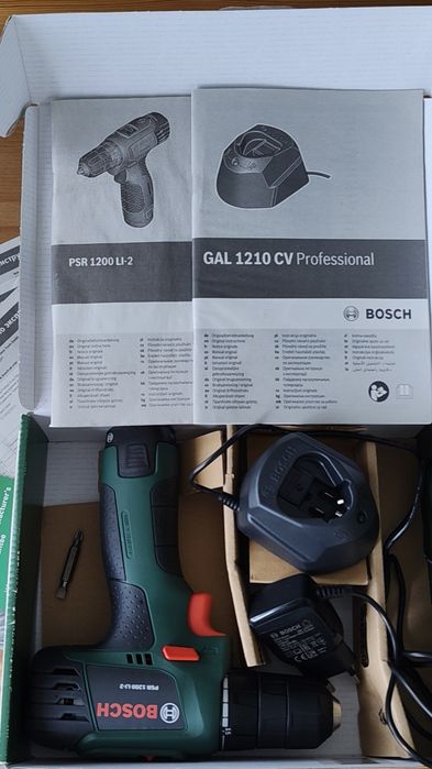 Акумулаторен винтоверт/бормашина BOSCH PSR 1200 LI-2. Като нов.