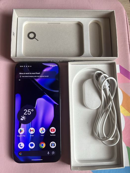 Google Pixel 9 Pro XL 256GB Obsidian - Ca Nou / Cutie originală completă. Preț ușor negociabil.