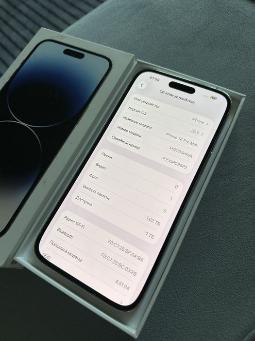Айфон 14 Про Макс 1 терабайт 90%